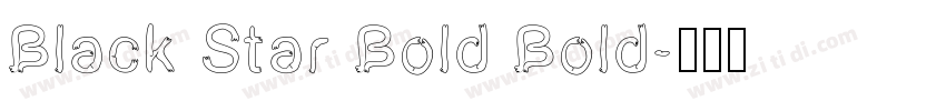 Black Star Bold Bold字体转换